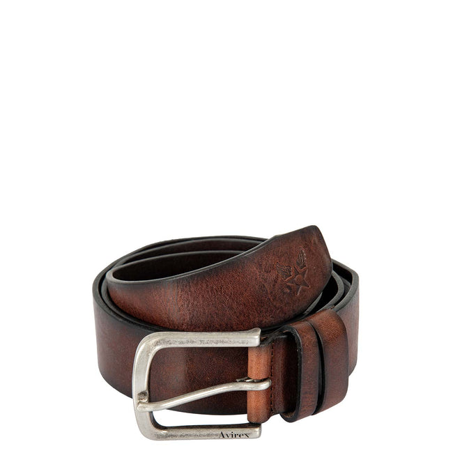 Pull Up Leather Belt - Dark Brown (BLT19-910)