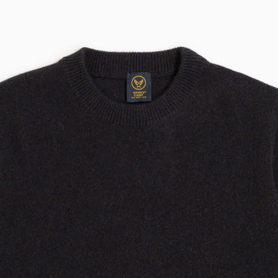 Crewneck Knit Wool Blend - Brown/Blue