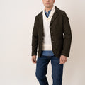 Denver Comfort Twill Printed Jacket - Olive