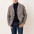 Denver Comfort Twill Printed Jacket - Taupe