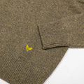 Half-Zip Wool Blend Sweater - Military Green