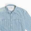 Basic Light Denim L/S Shirt - Heavy Washed Denim