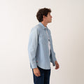 Camicia Basic Light Denim L/S - Denim lavato pesante