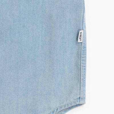 Basic Light Denim L/S Shirt - Heavy Washed Denim