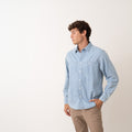 Camicia Basic Light Denim L/S - Denim lavato pesante