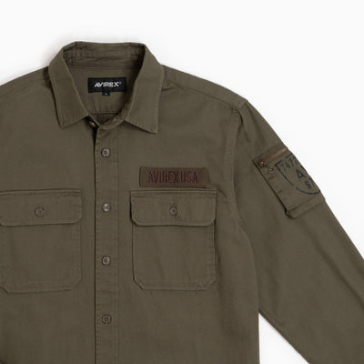 L/S Fatigue Shirt - Military Green