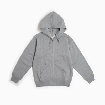 Daily Zip Up Sweat Hoodie - Light Gray