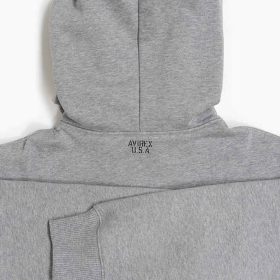 Zip Up Sweat Hoodie - Light Gray