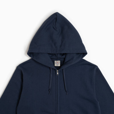 Daily Zip Up Sweat Hoodie - Blue Navy