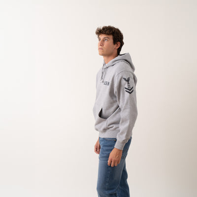 Naval Pullover Hoodie - Light Gray