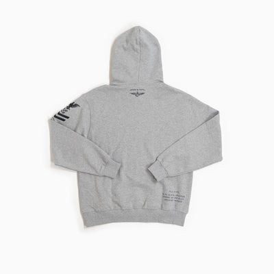 Naval Pullover Hoodie - Light Gray