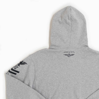 Naval Pullover Hoodie - Light Gray