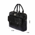Mayday Leather Briefcase - Black (MDY05-100)
