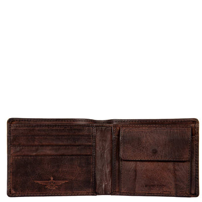 Ontario Leather Coin Wallet - Brown (ONT04-900)