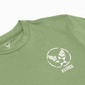 High Neck Printed T-Shirt - Light Green