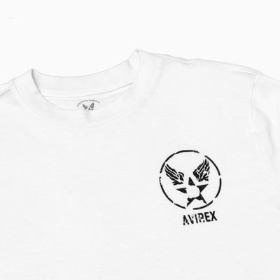 High Neck Printed T-Shirt - White