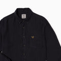 Regular Overdyed Linen Shirt - Dark Blue