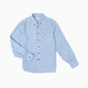 Regular Overdyed Linen Shirt - Light Blue