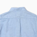 Regular Overdyed Linen Shirt - Light Blue