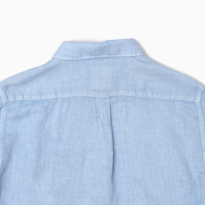 Camicia in Lino tintocapo - Azzurro Chiaro