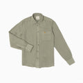 Regular Overdyed Linen Shirt - Sage Green