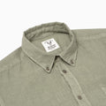 Regular Overdyed Linen Shirt - Sage Green