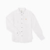 Regular Overdyed Linen Shirt - White