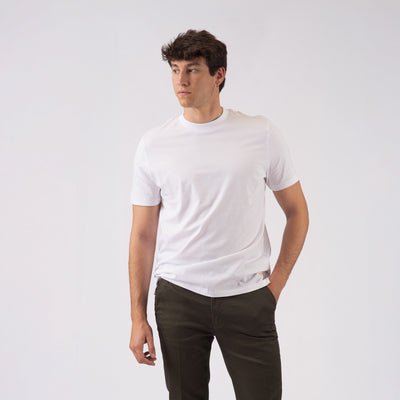 High Neck Supima® T-Shirt - Military Green