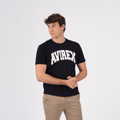 Cotton Printed T-shirt Avirex - White