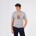 Cotton Printed T-shirt Dog - Gray