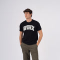 T-shirt stampata in cotone Avirex - Nero