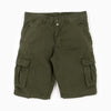 Vintage Gabardine Cargo Shorts - Military Green