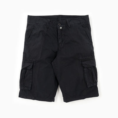 Vintage Gabardine Cargo Shorts - Dark Blue