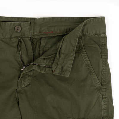 Vintage Gabardine Cargo Shorts - Military Green