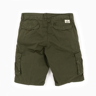 Vintage Gabardine Cargo Shorts - Military Green