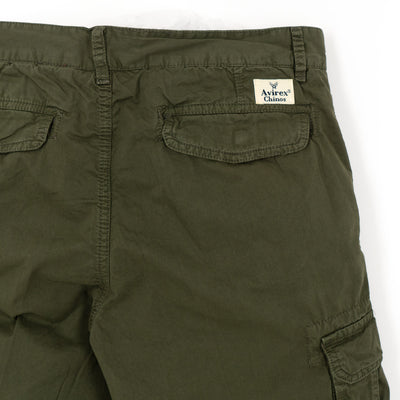 Vintage Gabardine Cargo Shorts - Military Green