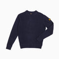 Wool Blend Crewneck - Dark Blue