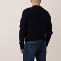 Wool Blend Crewneck - Dark Blue