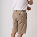 Bermuda Chinos in Comfort Gabardine Leggera - Khaki