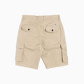 Cotton Tricotine Cargo Short - Khaki