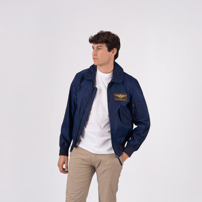 CWU Light Nylon Bomber - Blue Navy