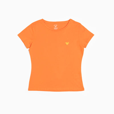 Frency Supima Cotton Woman's T-Shirt - Orange