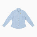 Julia Shirt in Linen - Light Blue