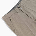 Chinos Misto Lino a Righe - Fly Green/Beige