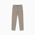 Chinos Misto Lino a Righe - Fly Green/Beige
