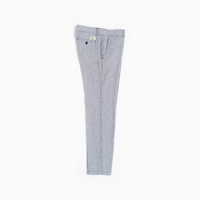 Chinos Striped Linen Blend - White/Black