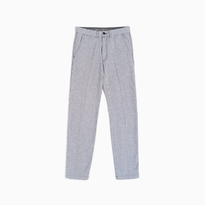 Chinos Striped Linen Blend - White/Black