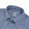 Linen Buckley Shirt - Denim Blue