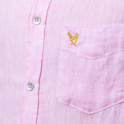 Buckley Shirt in Linen - Pink