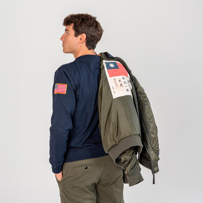 MA-2C (new patch) Jacket - Dark Blue